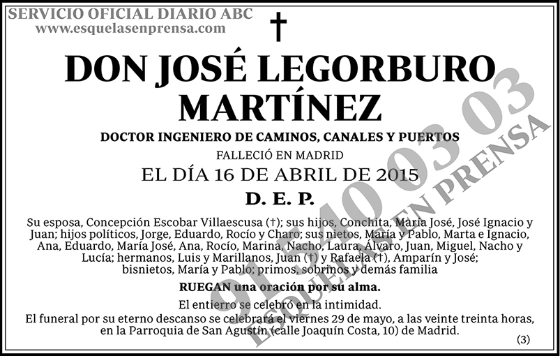 José Legorburo Martínez